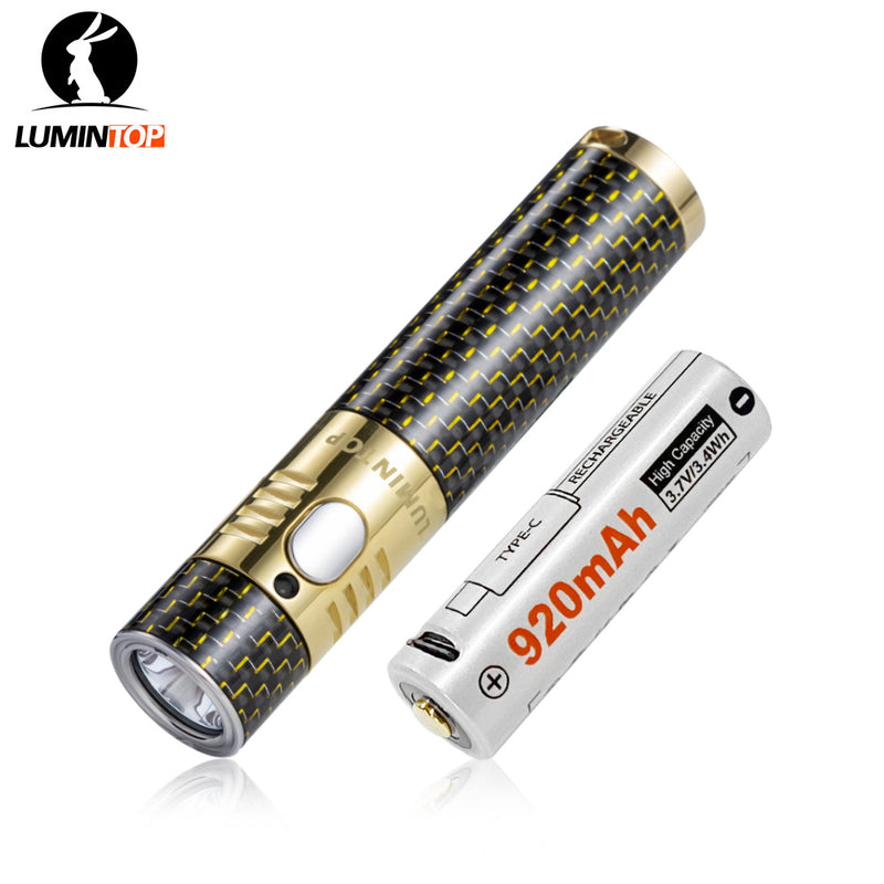 Lumintop Duke 800LM Carbon Fiber 14500 EDC Flashlight