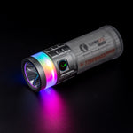 Lumintop Rainbow LED+RGB Flashlight 3000LM 46950 Battery Camping Torch