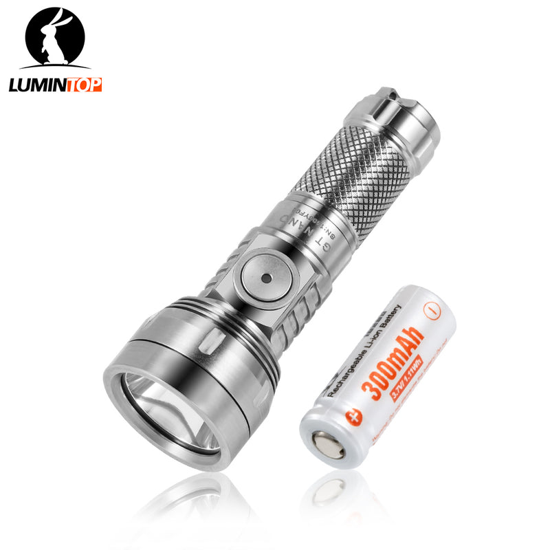 Lumintop GT Nano 3.0 Titanium Rechargeable Mini Flashlight EDC Gear